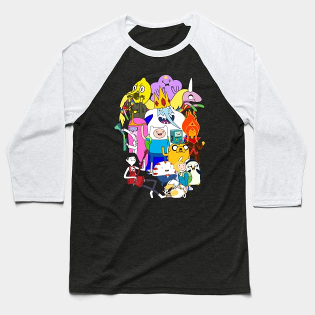 Adventure Time Baseball T-Shirt by Plushism